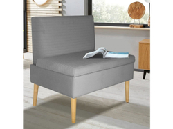 Диван ОАЗИС-1 ДУ узкий серый №25
