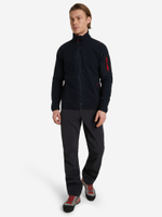 Толстовка флисовая CMP Men's jacquard Knit-Tech fleece with rhombus motif, артикул 38H2237, цвет TITANIO-NERO (02UM)