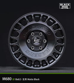 Диск колёсный литой BLACK MUD M680 R17 8.0 ET0 Matte Black