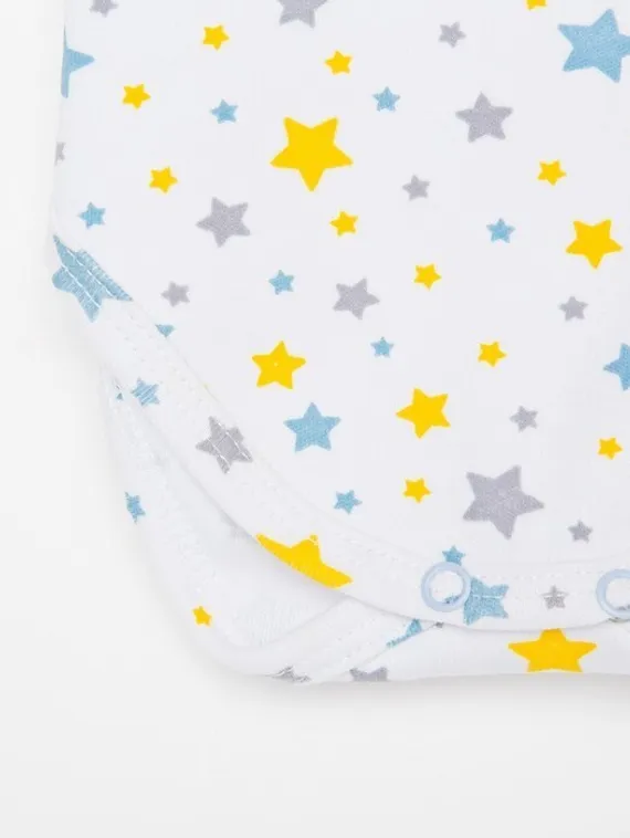 Боди детский, цвет белый/синий, рост 62 см