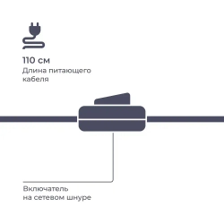 Лампа настольная Homsly с цоколем Е27, крепление струбцина, размер 23х23х12,5, цвет корпуса матовый белый, TTL_003