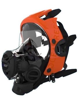 Полнолицевая маска Oceanreef Space Extender оранжевый/черный