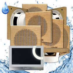 Комплект домашней акустической системы с караоке-усилителем Steam & Water SOUND SAUNA S8