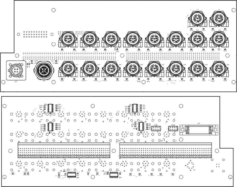 Плата ввода-вывода коммутатора
