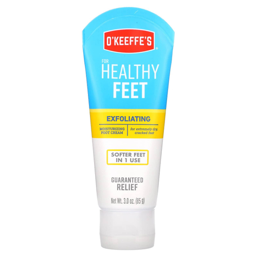 O'Keeffe's, Healthy Feet, крем для ног, отшелушивающий и увлажняющий эффект, 85 г (3 унции)