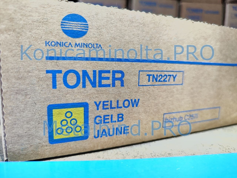 Тонер TN-227Y Konica Minolta оригинальный желтый ACVH250