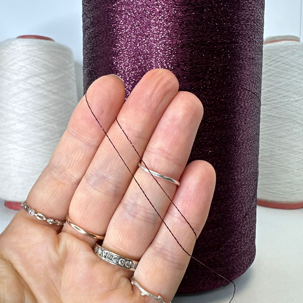 SOFT - SINFLEX; 100% люрекс; 4400м/100гр; col.871, цвет: винный блеск