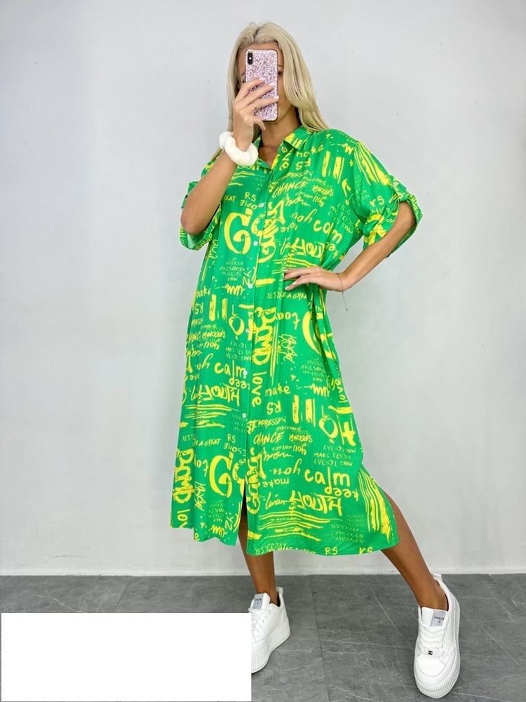 Платье Женское 9009 &quot;Надписи+Буквы&quot; №1