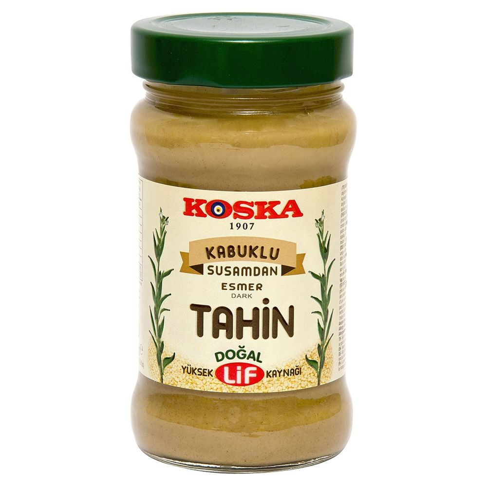 Кунжутная паста тёмная Koska Tahin dark sesame paste 300 г, 2 шт