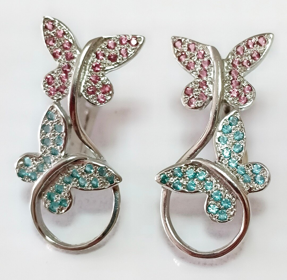 Ювелирные серьги Эстерелла из серебра 925 пробы