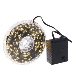 GAEM Электрогирлянда "Роса", L50м, 500 LED, тепл бел, 8 тип свеч, 7W, шнур зеленый леска, IP20