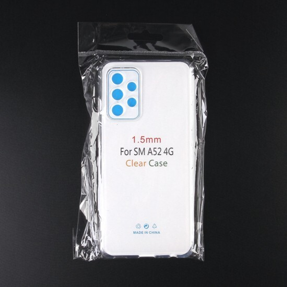 Чехол для Samsung Galaxy A52 5G, силиконовый, 1,5 мм, 012633 Прозрачный