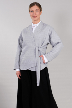 Жакет женский 4433ЛП, серый #485Сер044433ЛП