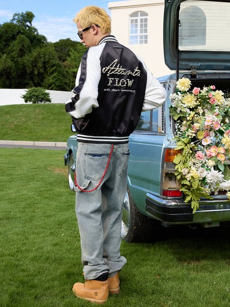 Бомбер HARSHandCRUEL "Atlanta Flow" Track Varsity Jacket