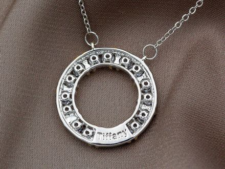 Кулон круглый "Тиффани" 19,5мм, на цепочке