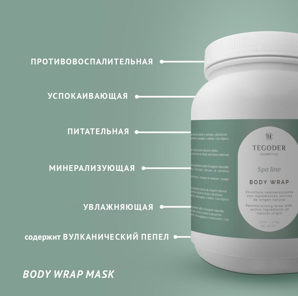 Маска для тела Вулканический пепел Body Wrap
