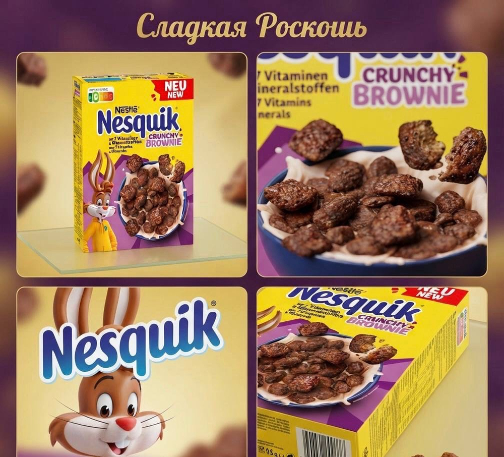 Несквик ￼Готовы завтрак подушки