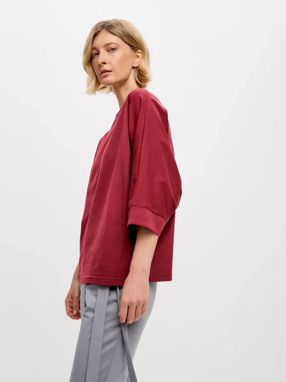 Футболка оверсайз большие размеры летучая мышь