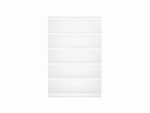 Комод МАЛЬТА 5 ящиков 80х121 (белый)