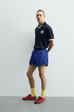 ZARA ТЕХНИЧЕСКОЕ ПОЛО ФРАНЦИЯ 98 FIFA WORLD CUP™ FIFA CLASSICS, МОРСКОЙ СИНИЙ