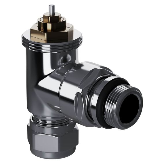 Набор термостатический угловой Royal Thermo Design Pro 15мм М30х1,5 (Хром) купить в Москве и Московской области по низкой цене с доставкой по России — (2) Набор термостатический угловой Royal Thermo Design Pro 15мм М30х1,5 (Хром) — (2)