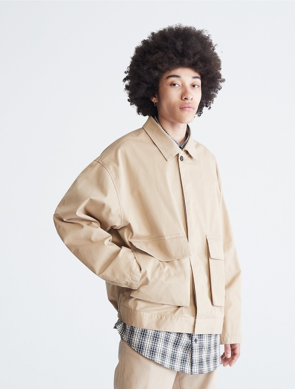 Куртка Calvin Klein Khakis Twill Double Pocket Travertine