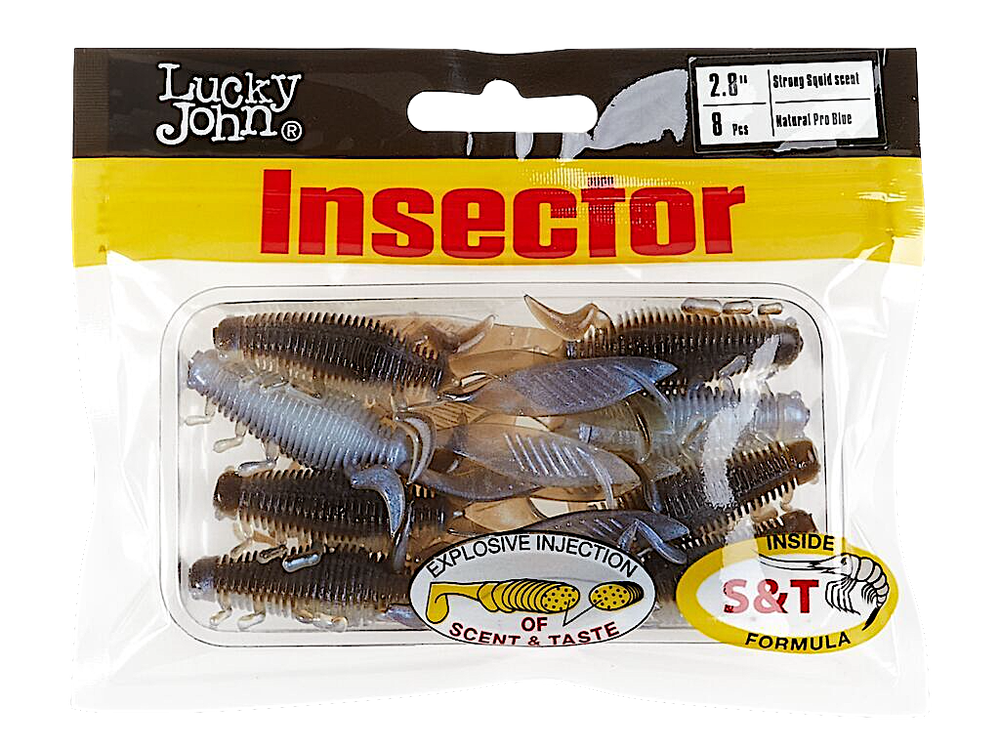 Мягкая приманка Lucky John Inspector 2.8" 70мм 8шт 140184 -