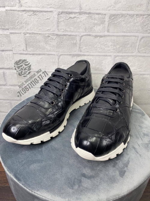 Кроссовки Stefano Ricci из кожи крокодила