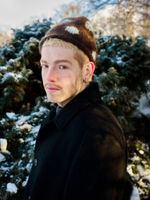 Шапка Jacob Cro Dots "Chocolate/Blue"