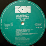 G. I. Gurdjieff - Keith Jarrett – Sacred Hymns (Германия 1980г.) ECM Т