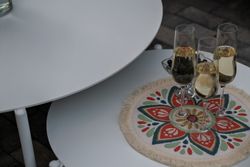 "Тоскана" лаунж-зона из искусственного ротанга, цвет соломенный