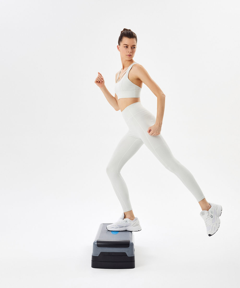 БЕЗ УПАКОВКИ Степ-платформа фиксирующаяся STARFIT SP-204 90х32х25 см, 3-уровневая