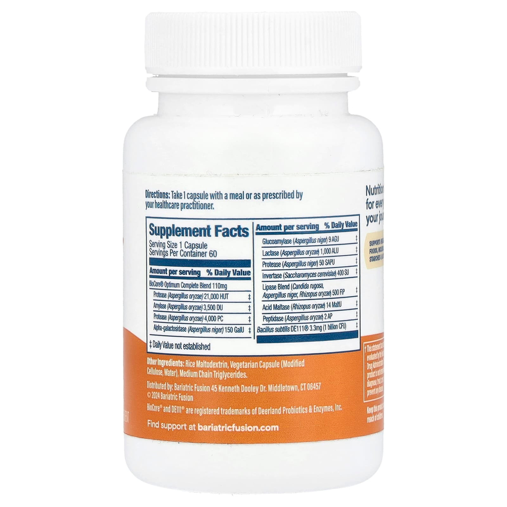 Bariatric Fusion, Поддержка пищеварения, 60 капсул