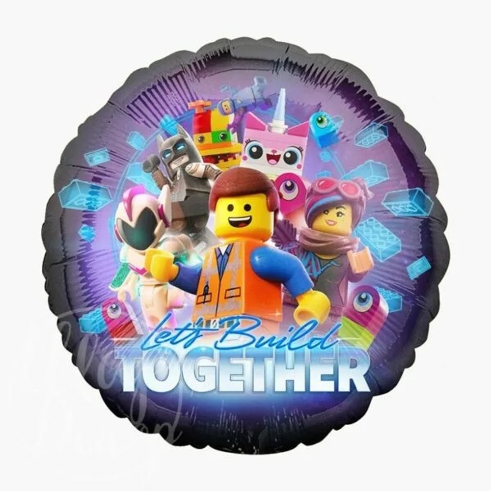Шар с гелием 18" LEGO MOVIE 2 (арт39041) 45см