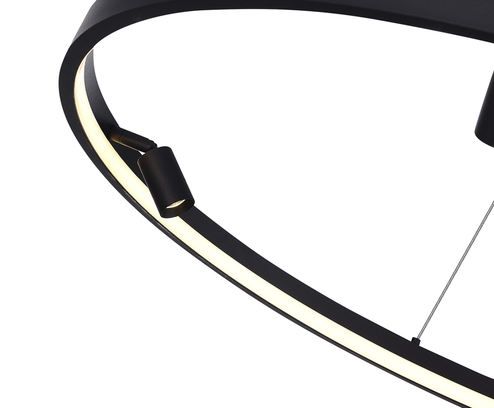 Подвесной светодиодный светильник 52Вт,  3000K,  споты 6х3Вт