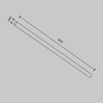 Фиксатор для накладного монтажа штанговой системы Maytoni AXITY CA001-L500-BS