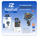 FM-модулятор FaizFull FS80 PD20W+QC3.0 5A 2xUSB+Type-C BT5.0 Black