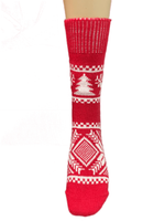 Теплые шерстяные носки  Н212-19 красный
