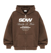 ZIP-HOODIE "SDW" Brown