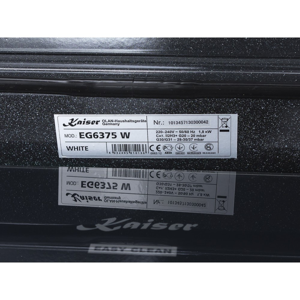 Встраиваемый газовый духовой шкаф Kaiser EG 6375 W
