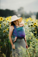 Слинг-шарф «Сердечки северное сияние»