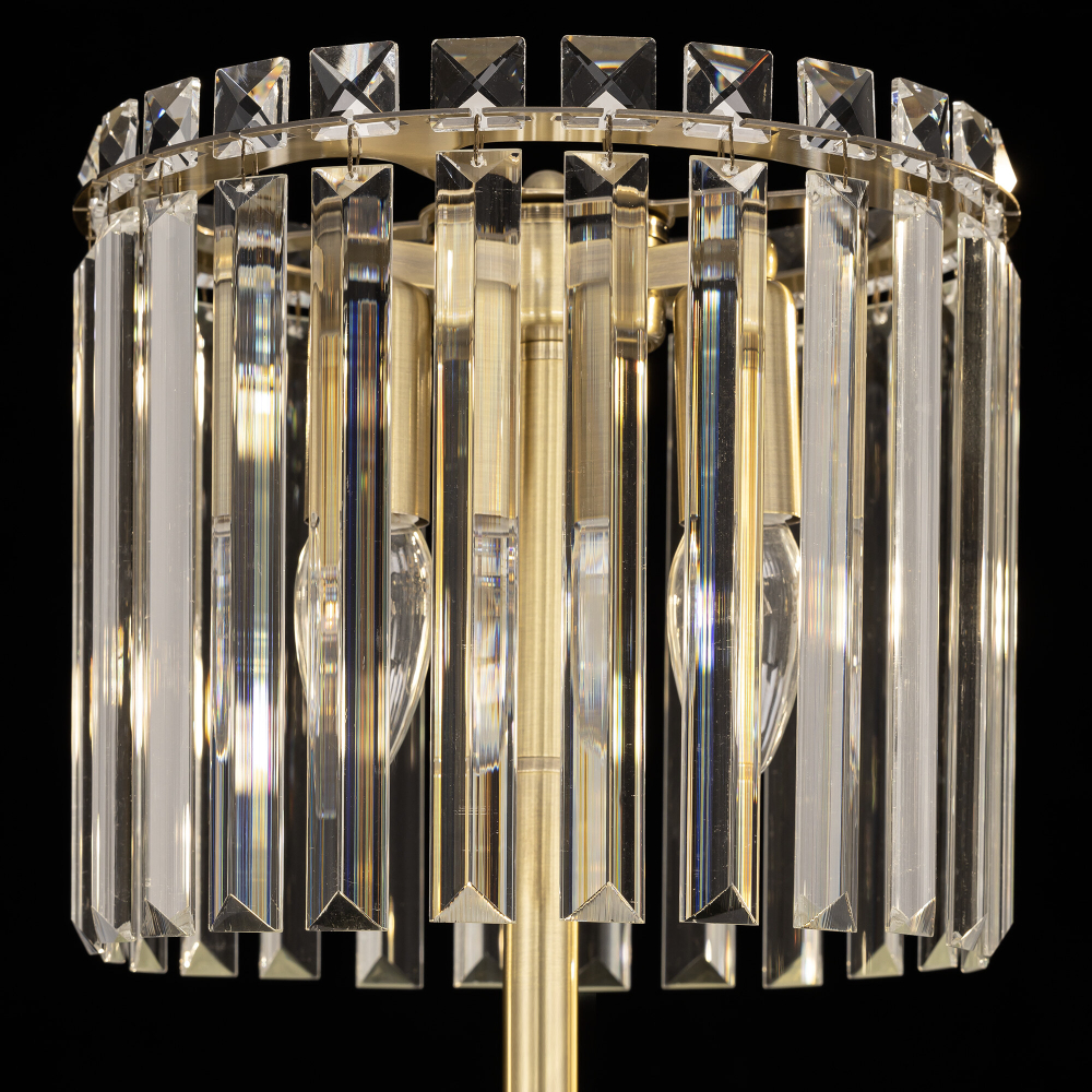 Citilux Джейн CL306833 Хрустальная настольная лампа Бронза