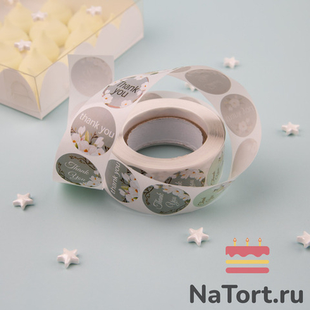 Стикер «Нежный цветок», круглый