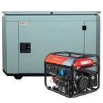 Генератор бензиновый FUBAG BS 8500 A ES DUPLEX с кожухом Geon 1400SS RAL 7031