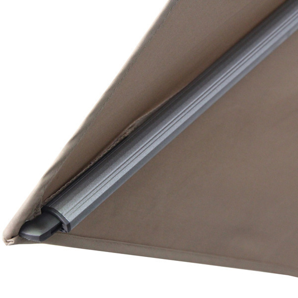 Зонт садовый складной с подставкой, квадратный 300*300 см, бежевый