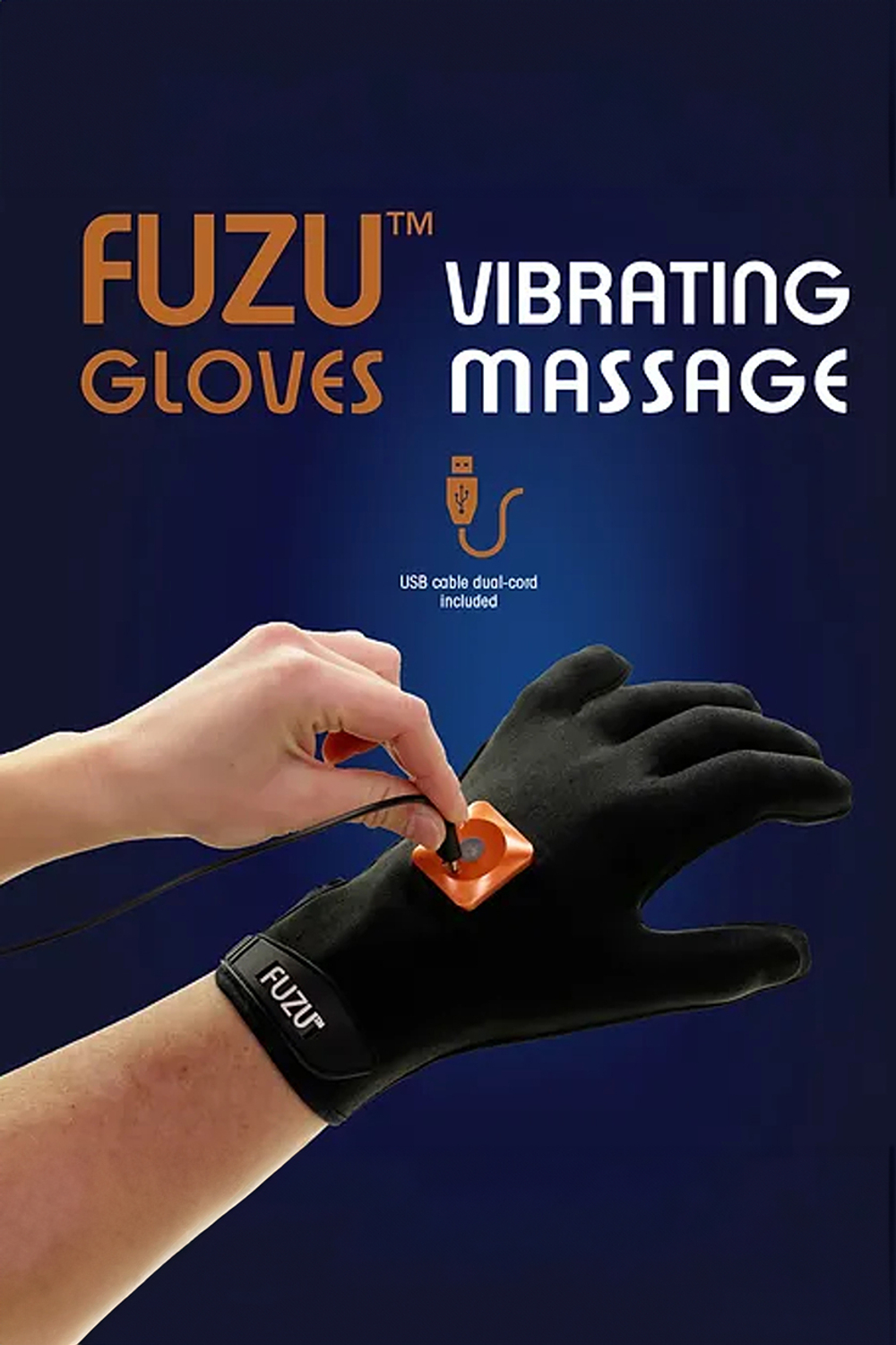 Fuzu Vibrating massage glove - Виброперчатка для массажа, левая