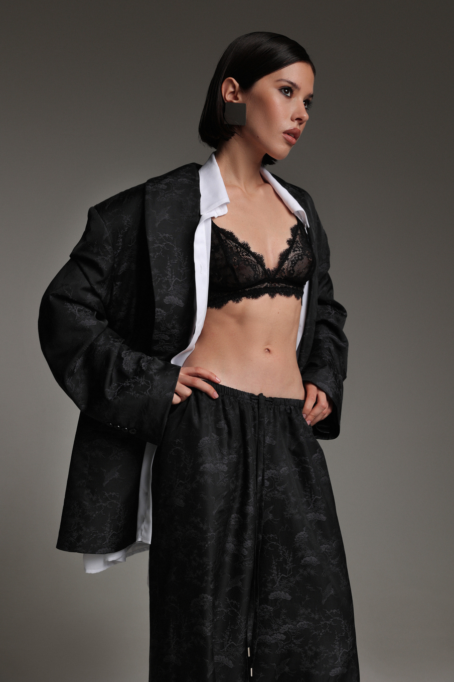 Жакет из жаккарда