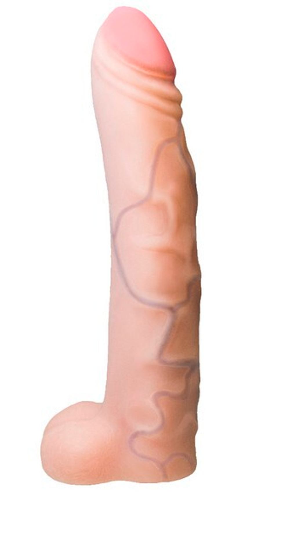 Насадка из кибер-кожи для страпон трусиков Real Standart 6,7" (Цвет: телесный)