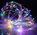 Гирлянда нить на проволоке LED Copper Lamps 300L-30м. RGB