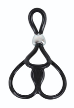 Лассо с подхватом мошонки Triple Ball-und Cockring (Цвет: черный)